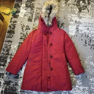 Uniqlo Ultra warm hybrid down coat Red size XS